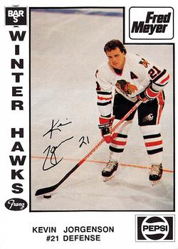 1989-90 Portland Winterhawks (WHL) #NNO Kevin Jorgenson Front