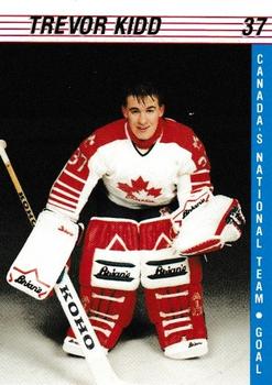 1991-92 Alberta Lotteries Canada's National Team #NNO Trevor Kidd Front
