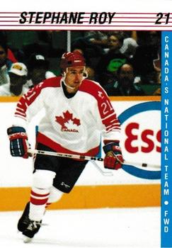 1991-92 Alberta Lotteries Canada's National Team #NNO Stephane Roy Front