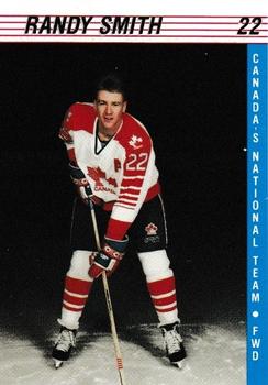 1991-92 Alberta Lotteries Canada's National Team #NNO Randy Smith Front