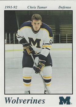 1991-92 Michigan Wolverines (NCAA) #NNO Chris Tamer Front