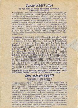 1986-87 Kraft Drawings - Cardboard Blue Backs #NNO Brent Ashton Back