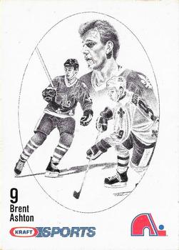 1986-87 Kraft Drawings - Cardboard Blue Backs #NNO Brent Ashton Front