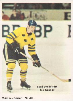 1970-71 Cumulus Mastar-Serien (Swedish) #40 Tord Lundstrom Front