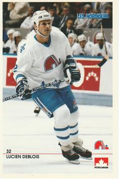 1990-91 Quebec Nordiques Postcards #NNO Lucien DeBlois Front