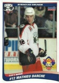 2001-02 Choice Syracuse Crunch (AHL) #8 Mathieu Darche Front