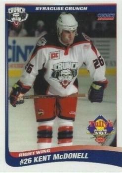 2001-02 Choice Syracuse Crunch (AHL) #19 Kent McDonell Front