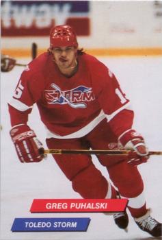 1992-93 Toledo Storm (ECHL) Series 2 #17 Greg Puhalski Front
