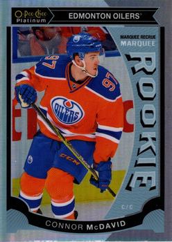 2015-16 O-Pee-Chee Platinum - Marquee Rookies Rainbow #M1 Connor McDavid Front