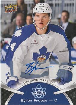 2015-16 Upper Deck AHL - Autographs #33 Byron Froese Front