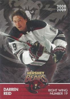 2008-09 Hershey Bears (AHL) #25 Darren Reid Front