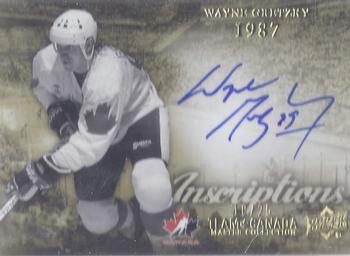 2015-16 Upper Deck Team Canada Master Collection - Inscriptions #I-WG Wayne Gretzky Front