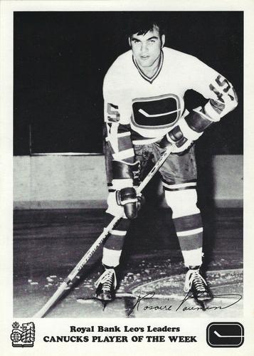 1970-71 Royal Bank Vancouver Canucks #NNO Rosaire Paiement Front