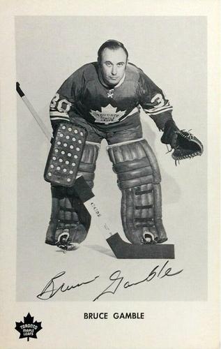 1970-71 Toronto Maple Leafs #NNO Bruce Gamble Front