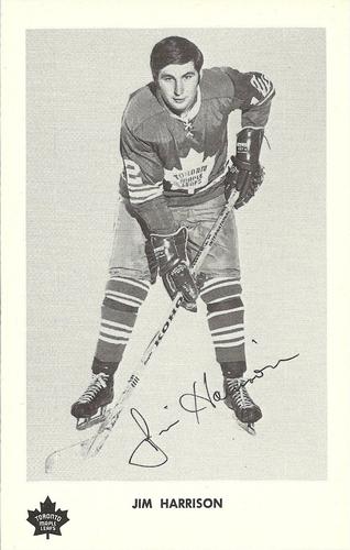 1970-71 Toronto Maple Leafs #NNO Jim Harrison Front