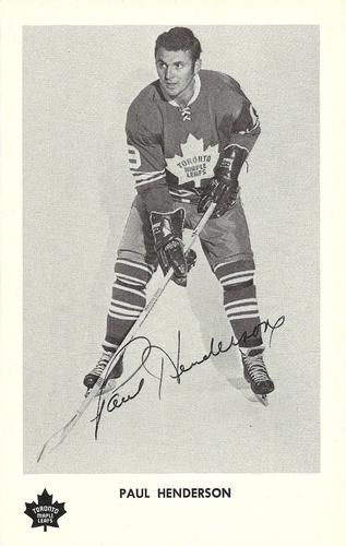 1970-71 Toronto Maple Leafs #NNO Paul Henderson Front