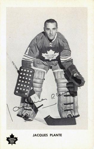 1970-71 Toronto Maple Leafs #NNO Jacques Plante Front