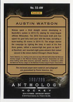 2015-16 Panini Anthology - Sizeable Signatures Jersey #SS-AW Austin Watson Back