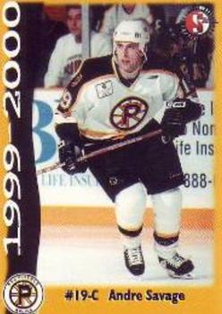 1999-00 SplitSecond Providence Bruins (AHL) #NNO Andre Savage Front