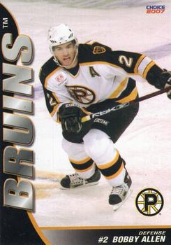2006-07 Choice Providence Bruins (AHL) #1 Bobby Allen Front
