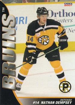 2006-07 Choice Providence Bruins (AHL) #4 Nathan Dempsey Front
