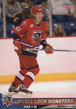 2004-05 Choice Lowell Lock Monsters (AHL) #5 Brennan Evans Front