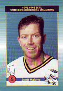 1997-98 Pensacola Ice Pilots (ECHL) #13 Scott Malone Front