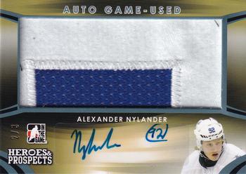 2015-16 Leaf In The Game Heroes & Prospects - Autograph Jersey Patch Platinum #AGP-AN1 Alexander Nylander Front