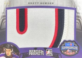 2015-16 Leaf In The Game Heroes & Prospects - Top Prospects Game Jersey Patch Purple #TPP-03 Brett Howden Front
