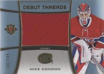 2015-16 Upper Deck Ultimate Collection - Debut Threads #DT-MC Mike Condon Front
