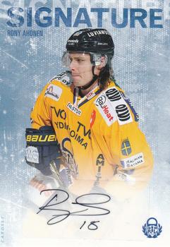 2016-17 Cardset Finland - Signature #NNO Rony Ahonen Front