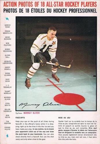 1966-67 General Mills All-Star Hockey Players Tips #NNO Murray Oliver Front