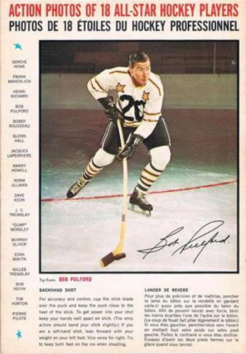1966-67 General Mills All-Star Hockey Players Tips #NNO Bob Pulford Front
