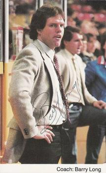 1983-84 Winnipeg Jets Postcards #NNO Barry Long Front