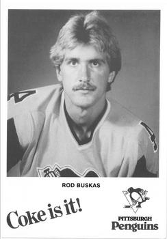 1983-84 Coca-Cola Pittsburgh Penguins #NNO Rod Buskas Front