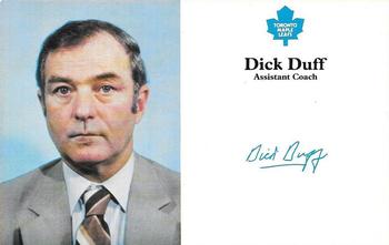 1980-81 Toronto Maple Leafs #NNO Dick Duff Front
