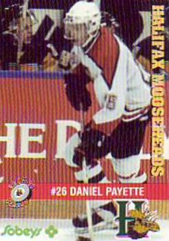 1995-96 Halifax Mooseheads (QMJHL) #16 Daniel Payette Front