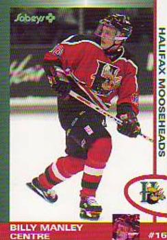 1997-98 Halifax Mooseheads (QMJHL) Second Edition #12 Billy Manley Front