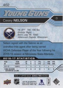 2016-17 Upper Deck - UD Exclusives #462 Casey Nelson Back