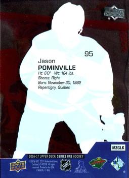 2016-17 Upper Deck - Clear Cut #95 Jason Pominville Back