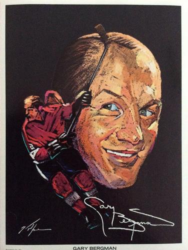 1970-71 Marathon Detroit Red Wings Pro Star Portraits #NNO Gary Bergman Front