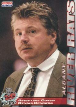 1999-00 SplitSecond Albany River Rats (AHL) #25 Dennis Gendron Front
