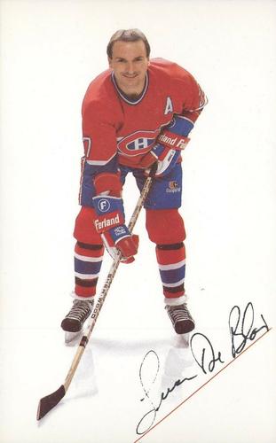 1985-86 Montreal Canadiens Postcards #NNO Lucien Deblois Front