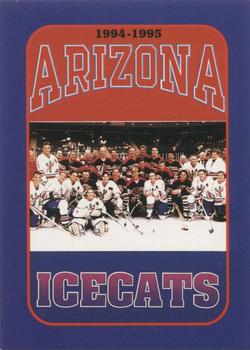 1994-95 Arizona Icecats (ACHA) #NNO Title Card Checklist Front