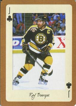 2005 Hockey Legends Boston Bruins Playing Cards #J♣ Ray Bourque Front