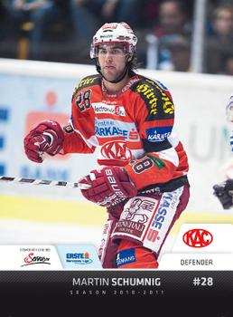 2010-11 Erste Bank Eishockey Liga #53 Martin Schumnig Front