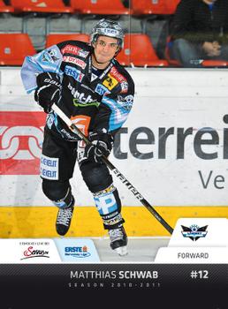 2010-11 Erste Bank Eishockey Liga #66 Matthias Schwab Front