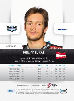 2010-11 Erste Bank Eishockey Liga #70 Philipp Lukas Back