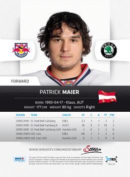 2010-11 Erste Bank Eishockey Liga #118 Patrick Maier Back