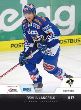 2010-11 Erste Bank Eishockey Liga #224 Josh Langfeld Front